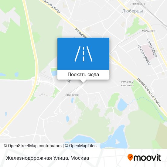 Карта Железнодорожная Улица