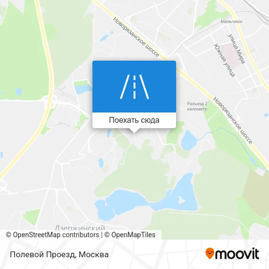 Карта Полевой Проезд