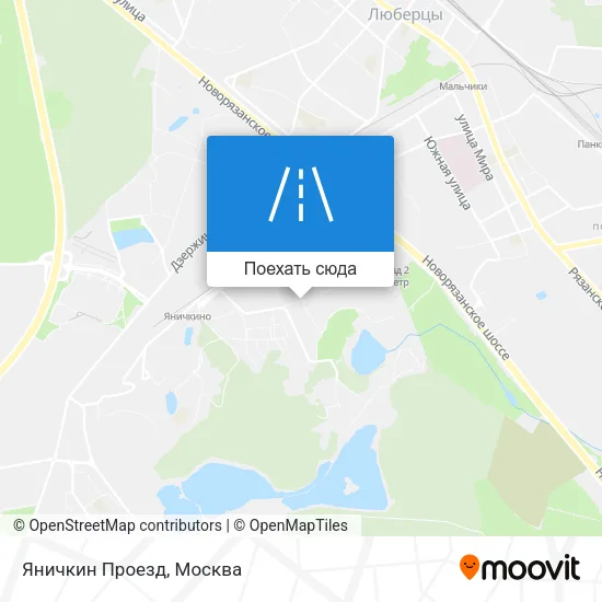 Карта Яничкин Проезд