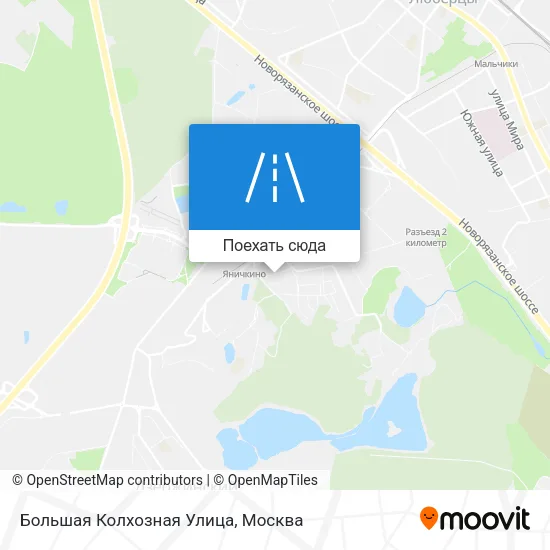 Карта Большая Колхозная Улица