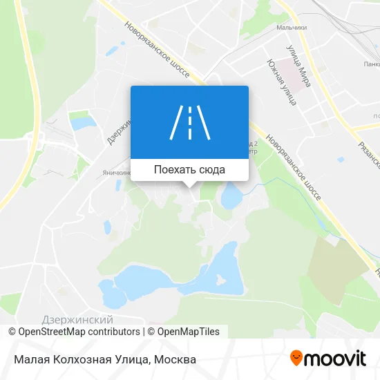 Карта Малая Колхозная Улица