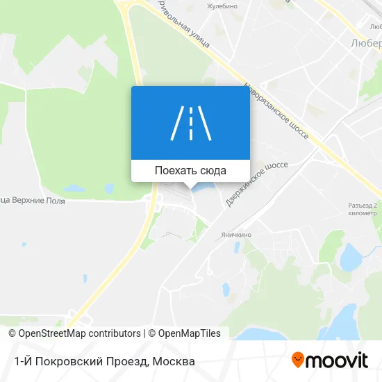 Карта 1-Й Покровский Проезд