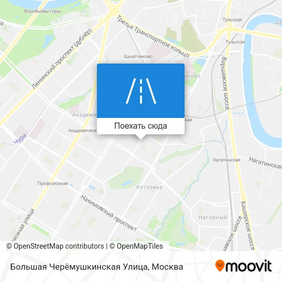 Карта Большая Черёмушкинская Улица