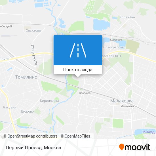 Карта Первый Проезд