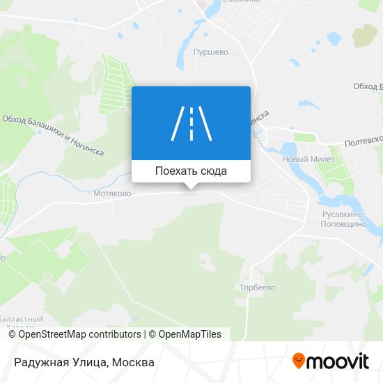 Карта Радужная Улица