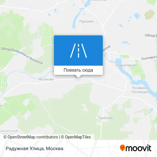 Карта Радужная Улица