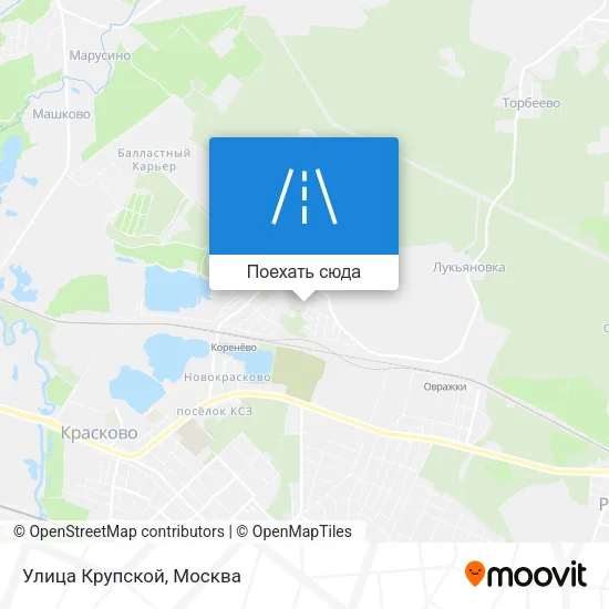 Карта Улица Крупской