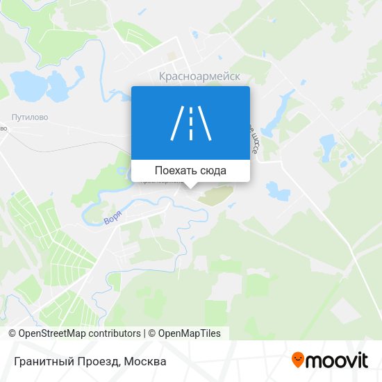 Карта Гранитный Проезд