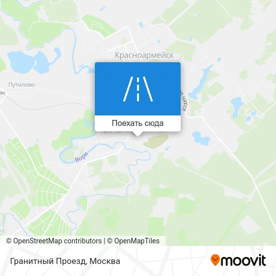 Карта Гранитный Проезд