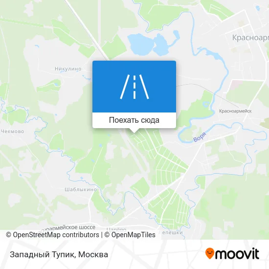 Карта Западный Тупик