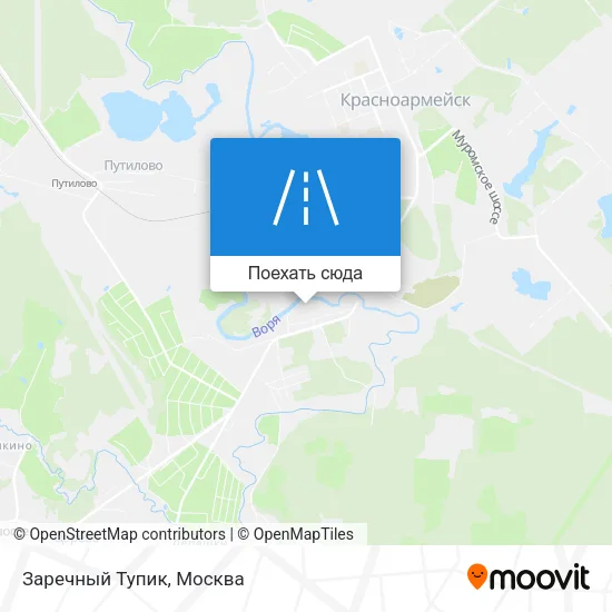Карта Заречный Тупик