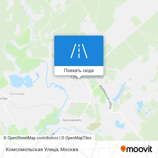 Карта Комсомольская Улица