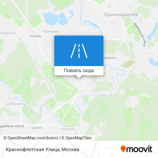 Карта Краснофлотская Улица