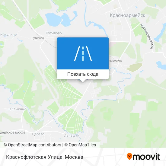 Карта Краснофлотская Улица