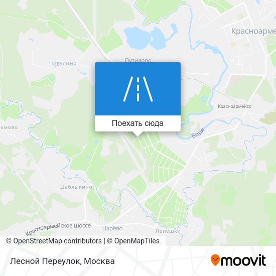 Карта Лесной Переулок