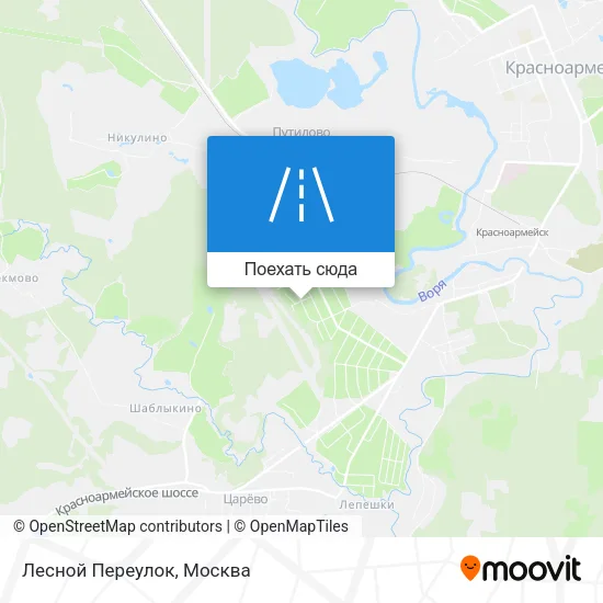 Карта Лесной Переулок