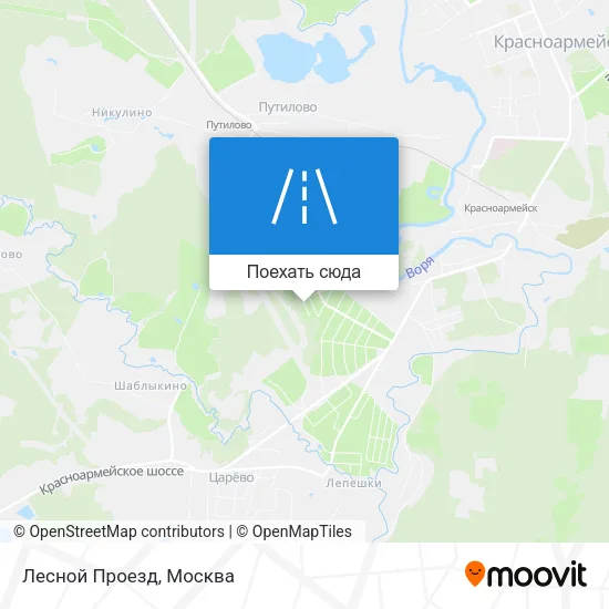 Карта Лесной Проезд
