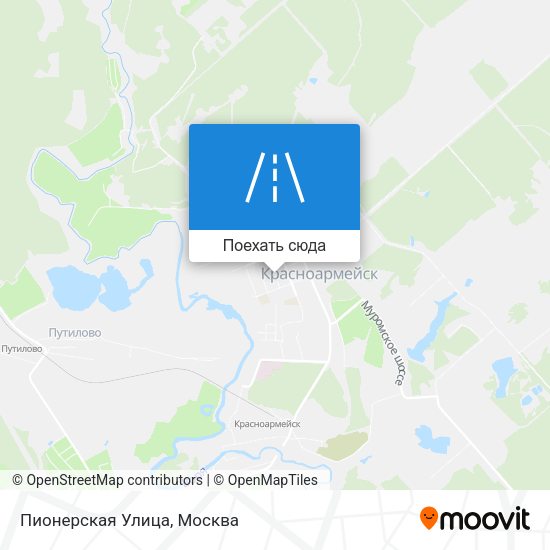 Карта Пионерская Улица