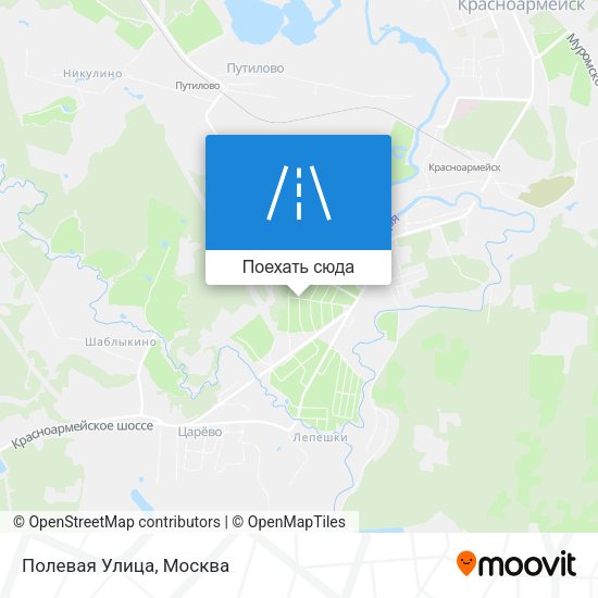 Карта Полевая Улица