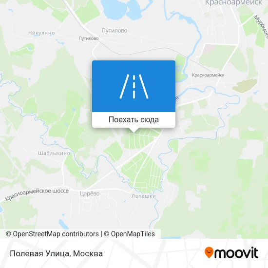 Карта Полевая Улица