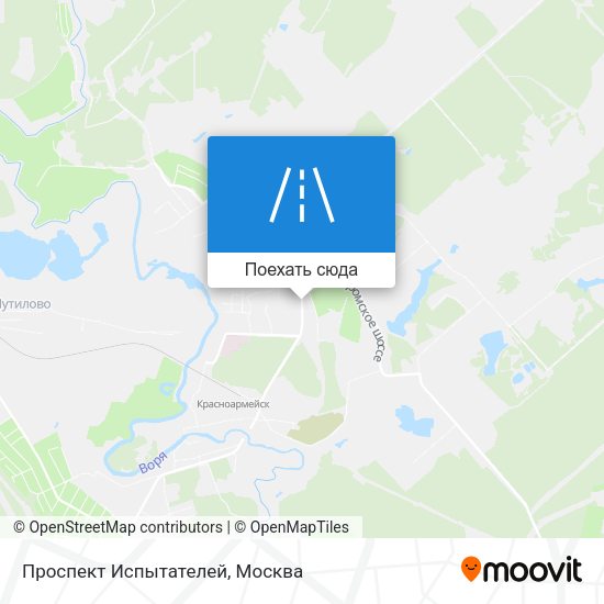 Карта Проспект Испытателей