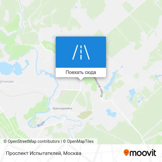 Карта Проспект Испытателей