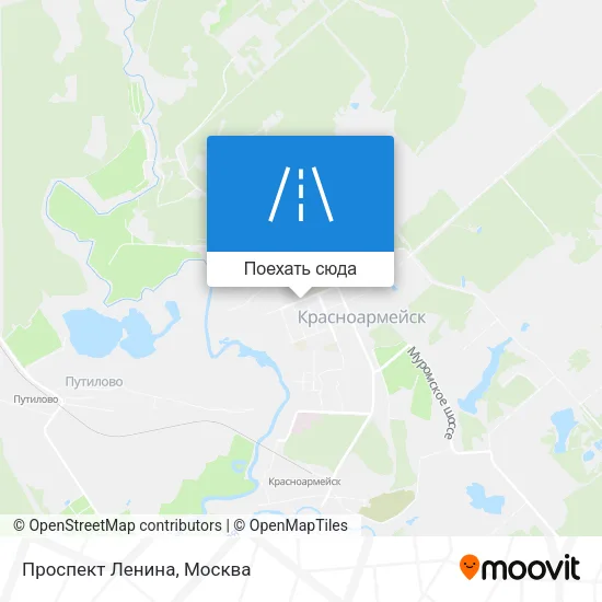 Карта Проспект Ленина