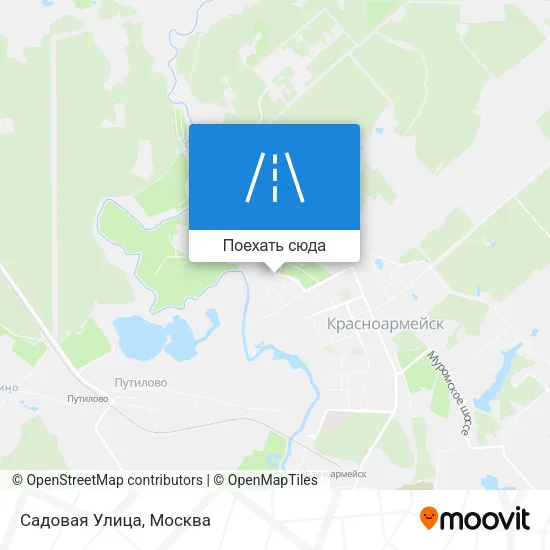 Карта Садовая Улица