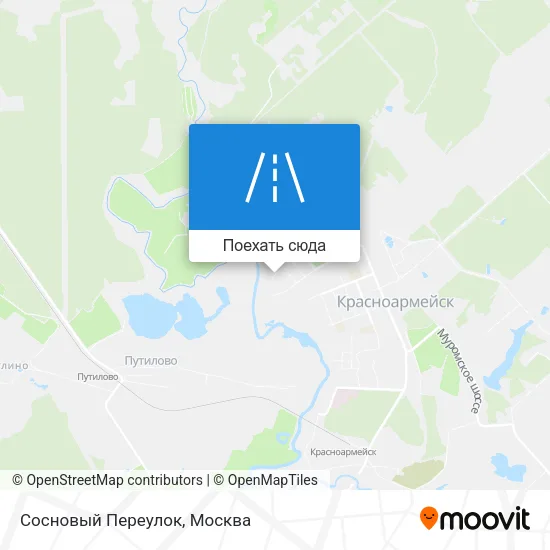 Карта Сосновый Переулок