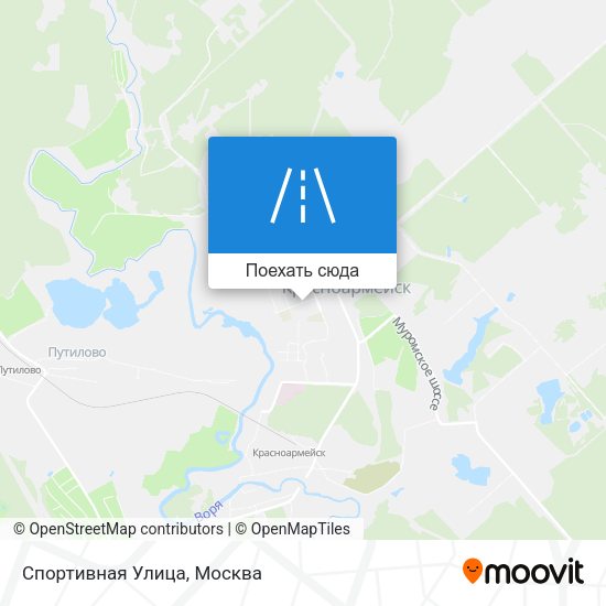 Карта Спортивная Улица