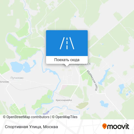 Карта Спортивная Улица