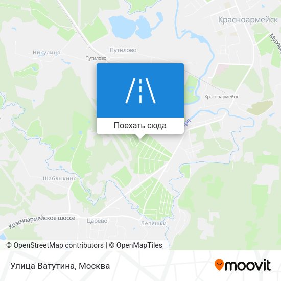 Карта Улица Ватутина