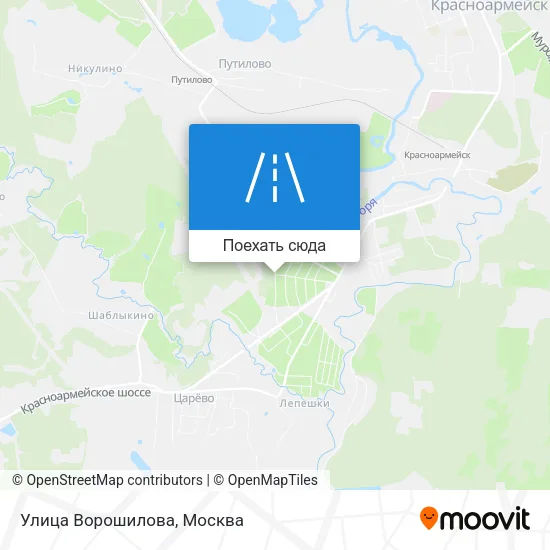 Карта Улица Ворошилова