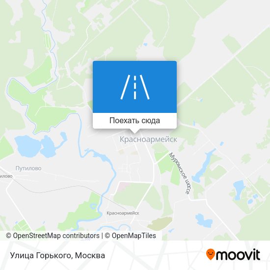 Карта Улица Горького