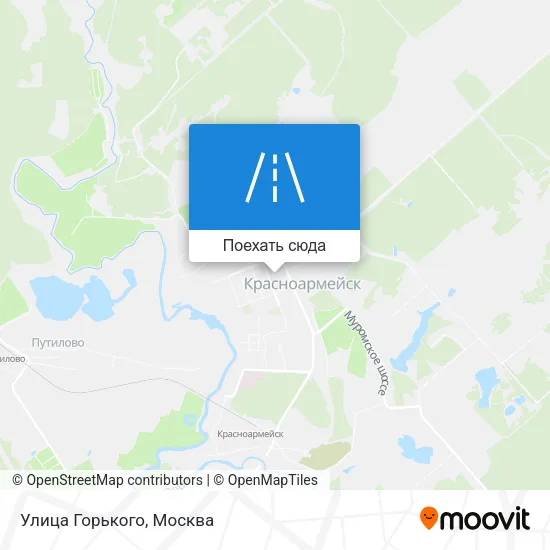 Карта Улица Горького