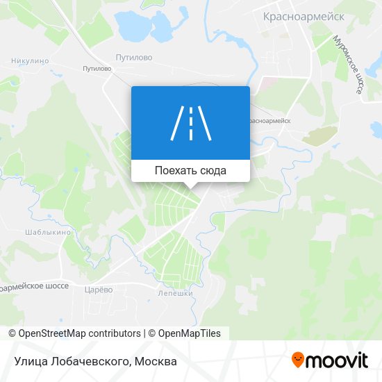 Карта Улица Лобачевского