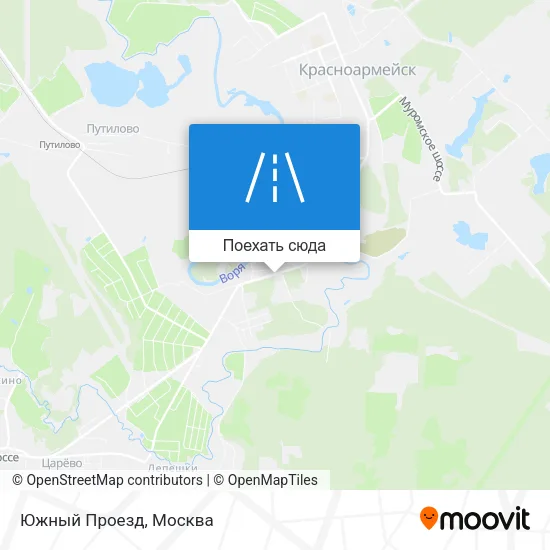 Карта Южный Проезд