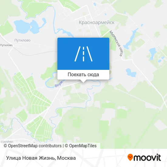 Карта Улица Новая Жизнь