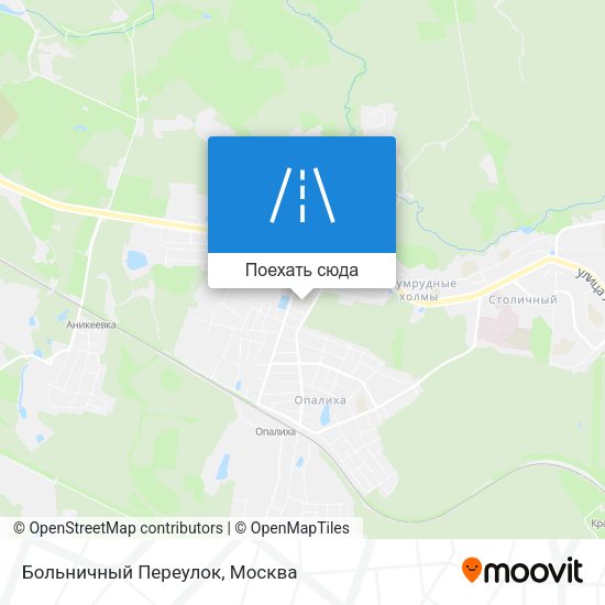 Карта Больничный Переулок