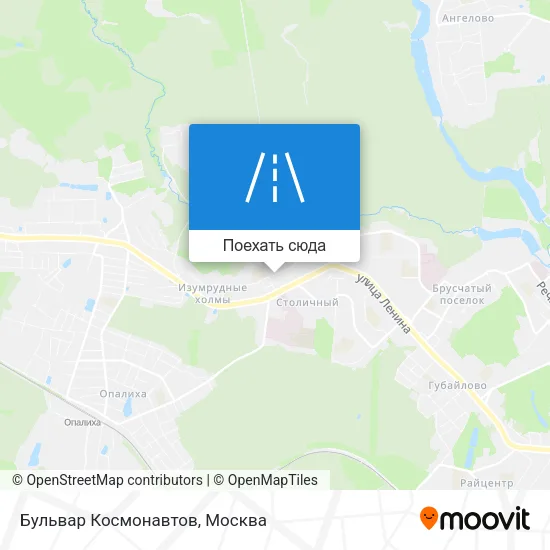 Карта Бульвар Космонавтов