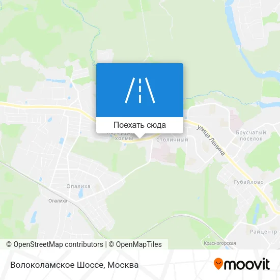 Карта Волоколамское Шоссе