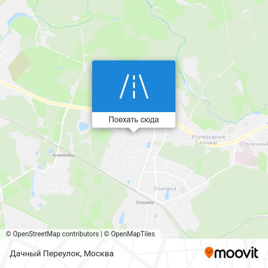 Карта Дачный Переулок