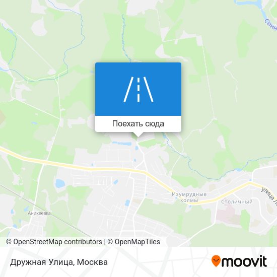 Карта Дружная Улица