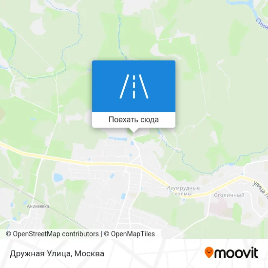 Карта Дружная Улица