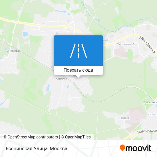 Карта Есенинская Улица