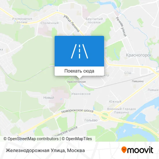 Карта Железнодорожная Улица