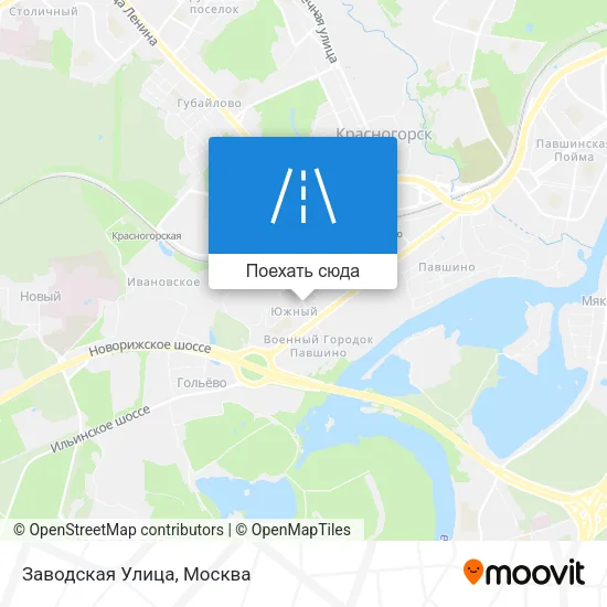 Карта Заводская Улица