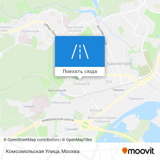 Карта Комсомольская Улица