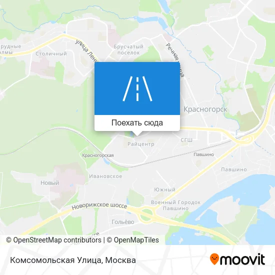 Карта Комсомольская Улица