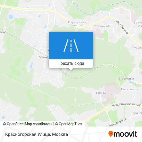 Карта Красногорская Улица